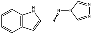 4H-1,2,4-Triazol-4-amine, N-(1H-indol-2-ylmethylene)- Struktur