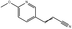 2-Propenenitrile,3-(6-methoxy-3-pyridinyl)-(9CI) Struktur