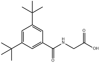 Glycine, N-[3,5-bis(1,1-dimethylethyl)benzoyl]- Struktur