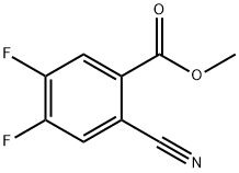 2-氰基-4,5-二氟苯甲酸甲酯, 331281-44-8, 結構式