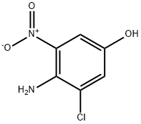 Phenol, 4-amino-3-chloro-5-nitro- Struktur