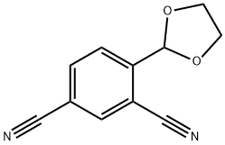 1,3-Benzenedicarbonitrile, 4-(1,3-dioxolan-2-yl)- Struktur