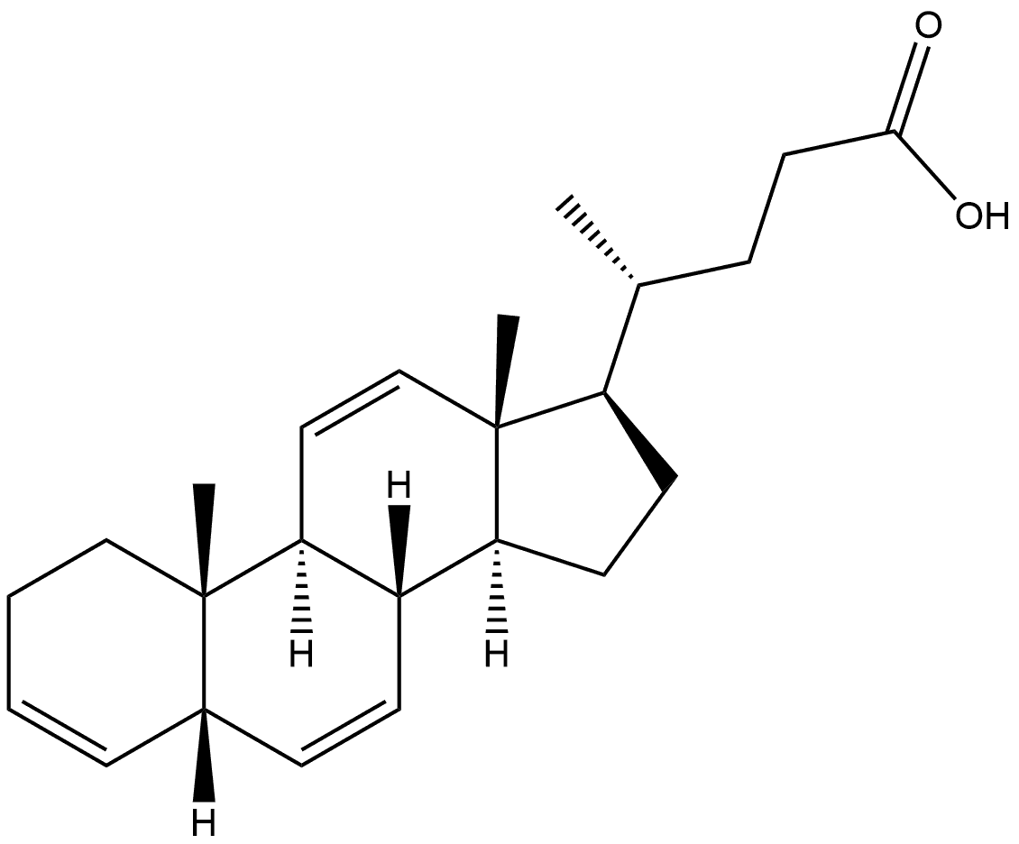 5β-Chola-3,6,11-trien-24-oic acid (8CI) Struktur