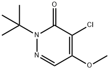 3(2H)-Pyridazinone, 4-chloro-2-(1,1-dimethylethyl)-5-methoxy- Struktur