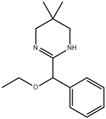 3,4,5,6-Tetrahydro-5,5-dimethyl-2-(α-ethoxybenzyl)pyrimidine Struktur