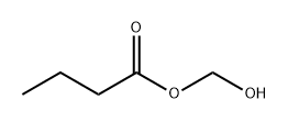 Butanoic acid, hydroxymethyl ester Struktur