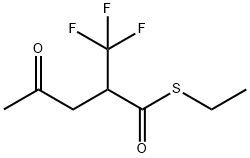 Pentanethioic acid, 4-oxo-2-(trifluoromethyl)-, S-ethyl ester Struktur