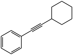 Benzene, (2-cyclohexylethynyl)- Struktur