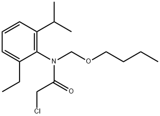 Acetamide, N-(butoxymethyl)-2-chloro-N-[2-ethyl-6-(1-methylethyl)phenyl]- Struktur