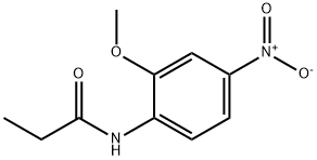 Propanamide, N-(2-methoxy-4-nitrophenyl)- Struktur