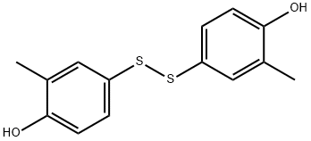 4,4'-Disulfanediylbis(2-methylphenol) Struktur