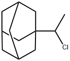 Tricyclo[3.3.1.13,7]decane, 1-(1-chloroethyl)- Struktur