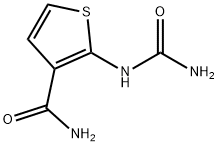 3-Thiophenecarboxamide, 2-[(aminocarbonyl)amino]- Struktur