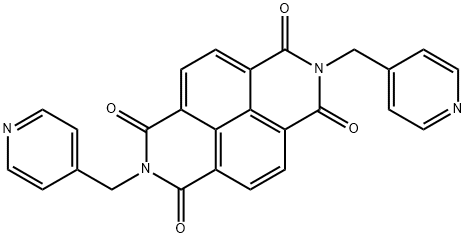 2,7-bis(pyridin-4-ylmethyl)benzo[lmn][3,8]phenanthroline-1,3,6,8(2H,7H)-tetraone Struktur