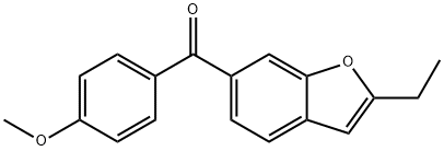 Methanone, (2-ethyl-6-benzofuranyl)(4-methoxyphenyl)- Struktur