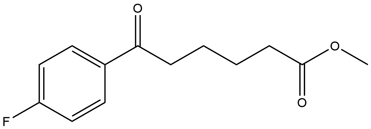 methyl 6-(4-fluorophenyl)-6-oxohexanoate Struktur