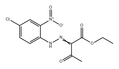 Butanoic acid, 2-[2-(4-chloro-2-nitrophenyl)hydrazinylidene]-3-oxo-, ethyl ester Struktur