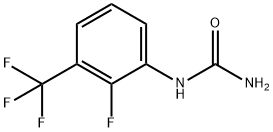 2-Fluoro-3-(trifluoromethyl)phenylurea Struktur