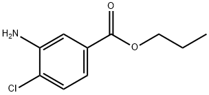 Benzoic acid, 3-amino-4-chloro-, propyl ester Struktur