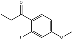 1-Propanone, 1-(2-fluoro-4-methoxyphenyl)- Struktur