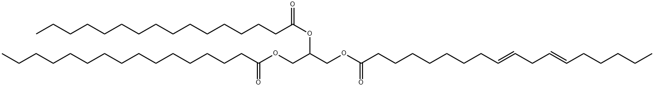 1,2-Dipalmitoyl-3-Linoelaidoyl-rac-glycerol Struktur