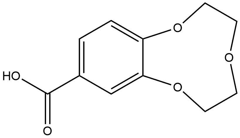 2,3,5,6-Tetrahydrobenzo[b][1,4,7]trioxo
nine-9-carboxylic acid Struktur