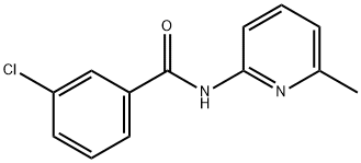 3-chloro-N-(6-methyl-2-pyridinyl)benzamide Struktur