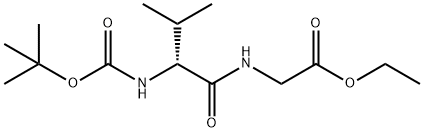 Glycine, N-[(1,1-dimethylethoxy)carbonyl]-D-valyl-, ethyl ester