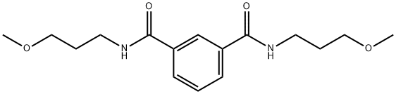 1-N,3-N-bis(3-methoxypropyl)benzene-1,3-dicarboxamide Struktur