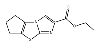 5H-Cyclopent[d]imidazo[2,1-b]thiazole-2-carboxylic acid, 6,7-dihydro-, ethyl ester Struktur