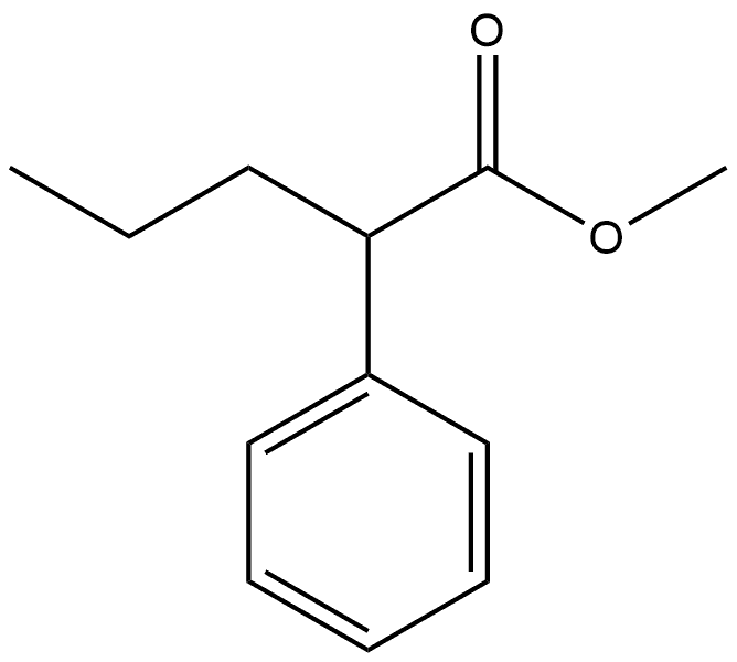 Benzeneacetic acid, α-propyl-, methyl ester Struktur