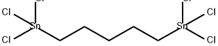 Stannane, 1,1'-(1,5-pentanediyl)bis[1,1,1-trichloro- Struktur