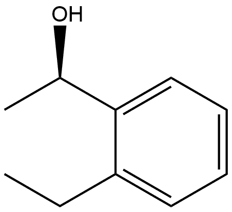 Benzenemethanol, 2-ethyl-α-methyl-, (αR)- Struktur