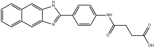 Butanoic acid, 4-[[4-(1H-naphth[2,3-d]imidazol-2-yl)phenyl]amino]-4-oxo- Struktur