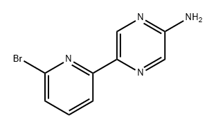 2-Pyrazinamine, 5-(6-bromo-2-pyridinyl)- Struktur