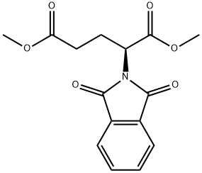 Pentanedioic acid, 2-(1,3-dihydro-1,3-dioxo-2H-isoindol-2-yl)-, 1,5-dimethyl ester, (2S)- Struktur