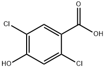 Benzoic acid, 2,5-dichloro-4-hydroxy- Struktur