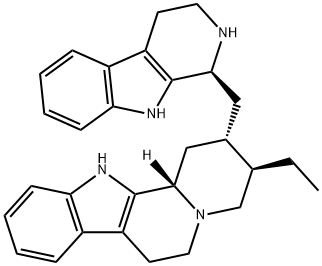 16-[(1S)-2,3,4,9-Tetrahydro-1H-pyrido[3,4-b]indol-1-yl]-17-norcorynan Struktur