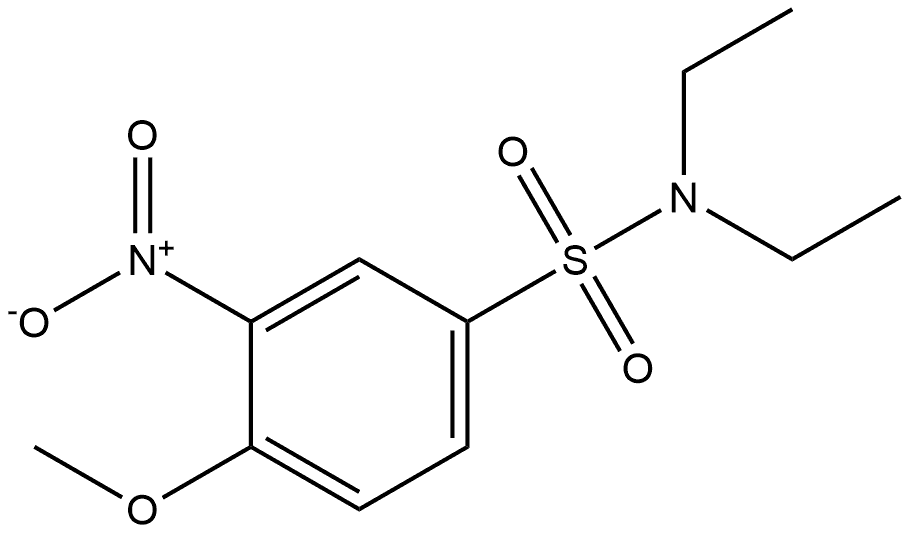 N,N-Diethyl-4-methoxy-3-nitrobenzenesulfonamide Struktur