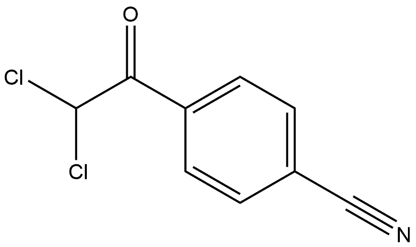 4-(2,2-dichloroacetyl)benzonitrile Struktur