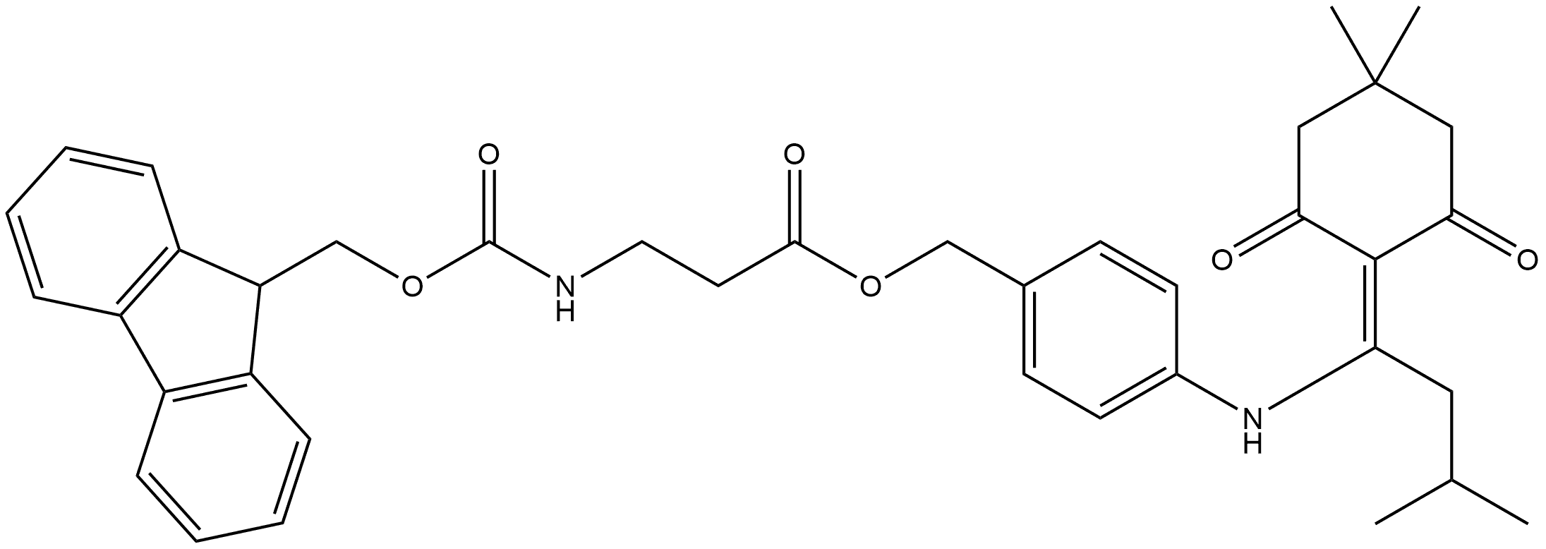 β-Alanine, N-[(9H-fluoren-9-ylmethoxy)carbonyl]-, [4-[[1-(4,4-dimethyl-2,6-dioxocyclohexylidene)-3-methylbutyl]amino]phenyl]methyl ester