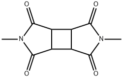 Cyclobuta[1,2-c:3,4-c']dipyrrole-1,3,4,6(2H,5H)-tetrone, tetrahydro-2,5-dimethyl- Struktur