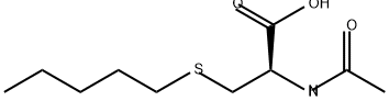 L-Cysteine, N-acetyl-S-pentyl- Struktur