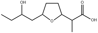 Tetrahydro-5-(2-hydroxybutyl)-α-methyl-2-furanacetic acid Struktur