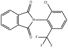 1H-Isoindole-1,3(2H)-dione, 2-[2-chloro-6-(trifluoromethyl)phenyl]- Struktur