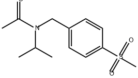 Acetamide, N-(1-methylethyl)-N-[[4-(methylsulfonyl)phenyl]methyl]- Struktur