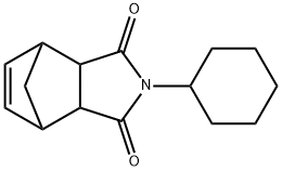 2-Cyclohexyl-3a,4,7,7a-tetrahydro-4,7-methano-1H-isoindole-1,3(2H)-dione Struktur