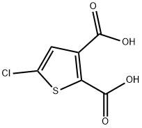 2,3-Thiophenedicarboxylic acid, 5-chloro- Struktur