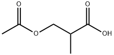 Propanoic acid, 3-(acetyloxy)-2-methyl- Struktur