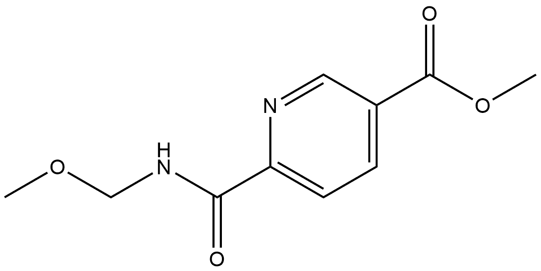 3-Pyridinecarboxylic acid, 6-[(methoxymethylamino)carbonyl]-, methyl ester Struktur